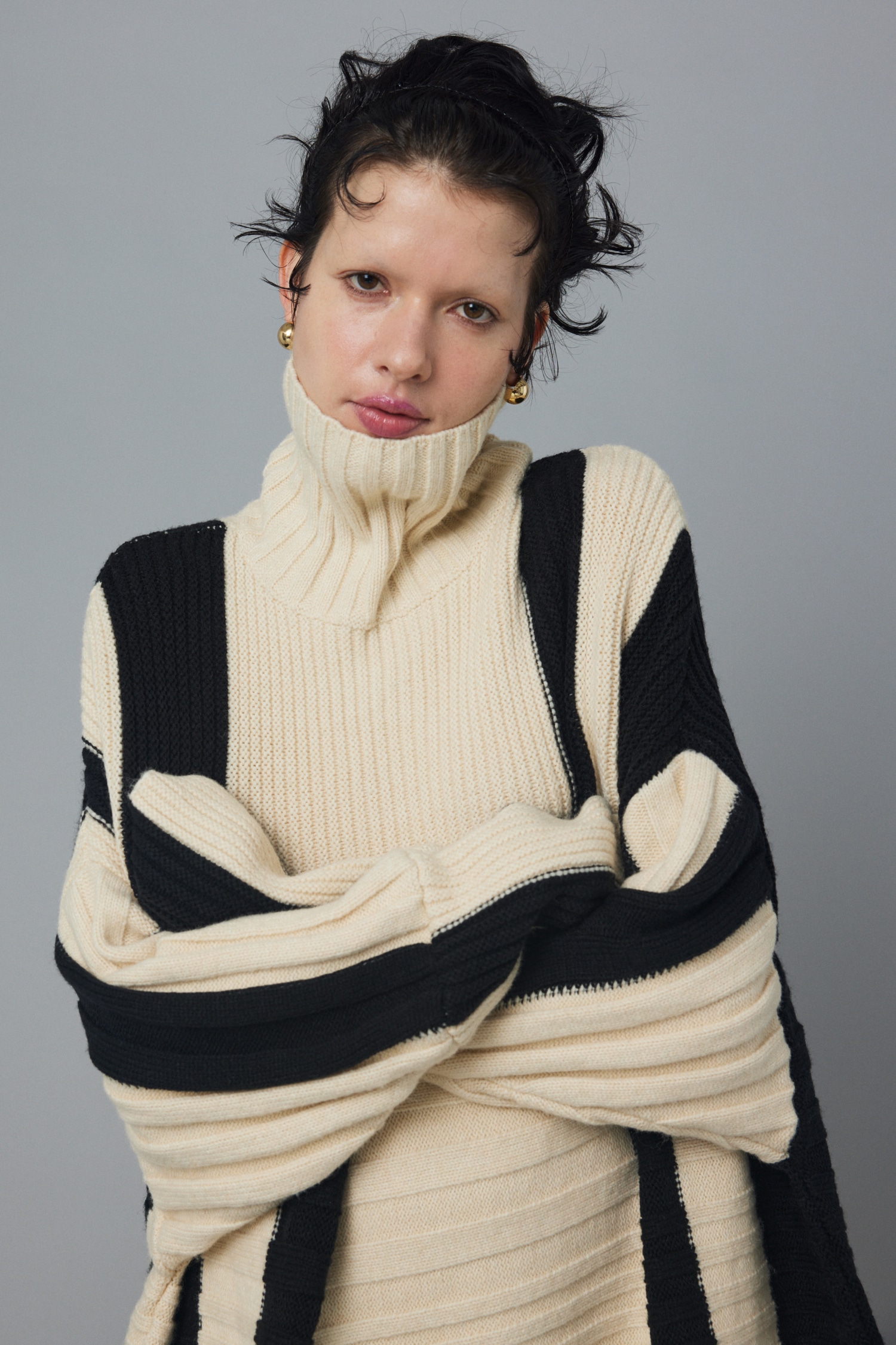 herin.cye box knit dress ニットワンピース ハイネック herin.cye box knit dress ニットワンピース ハイネック Box knit