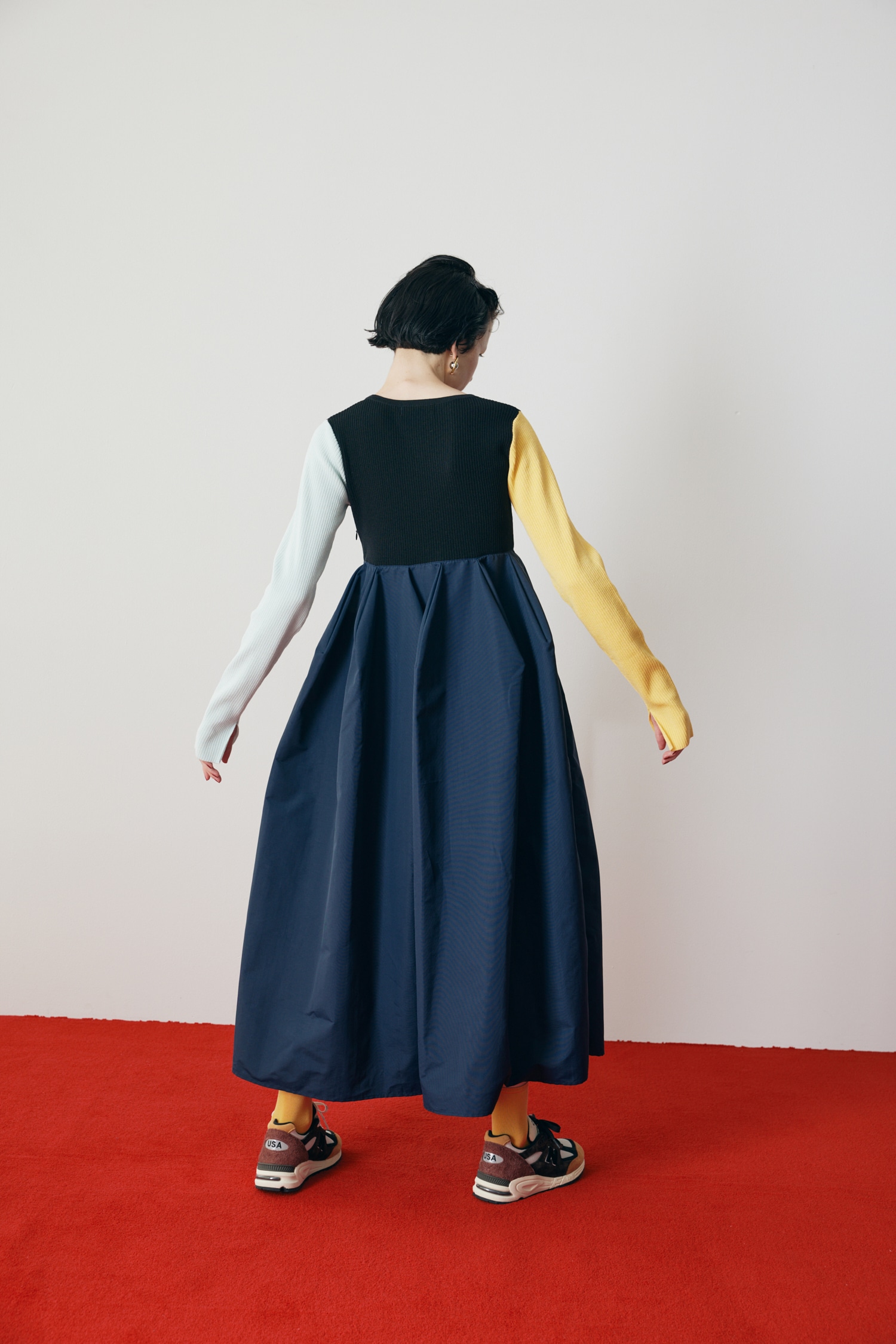 HeRIN.CYE | Mountain form dress (ワンピース(ミニ・ミディアム 