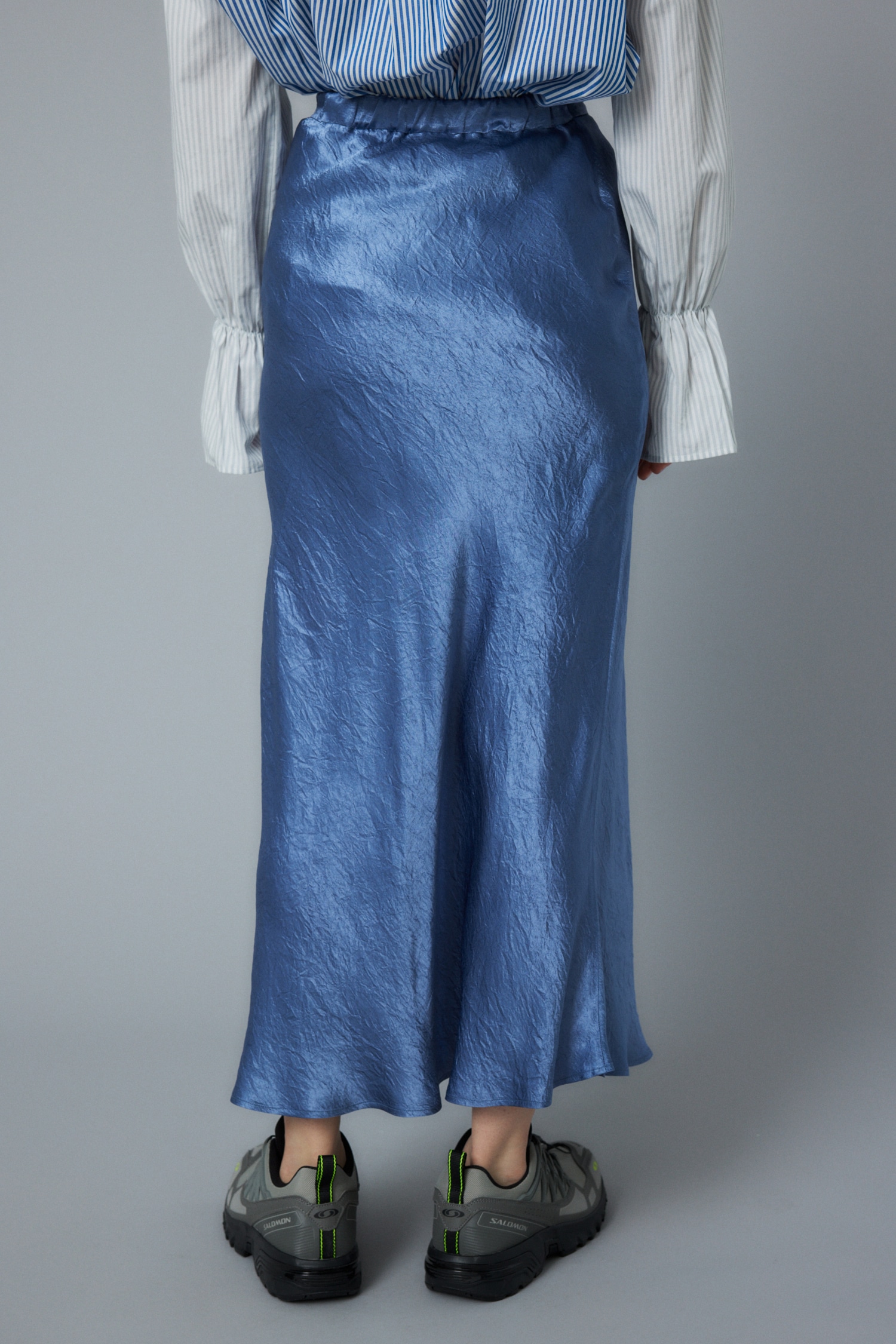 Satin mermaid skirt BLU FREE