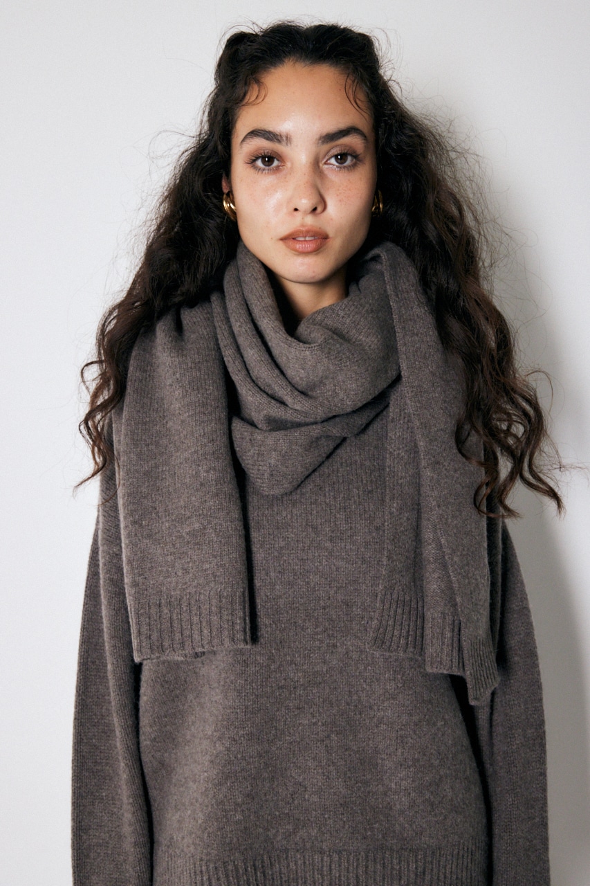 MOUSSY | WOOL KNITTED ストール (ストール・マフラー ) |SHEL'TTER