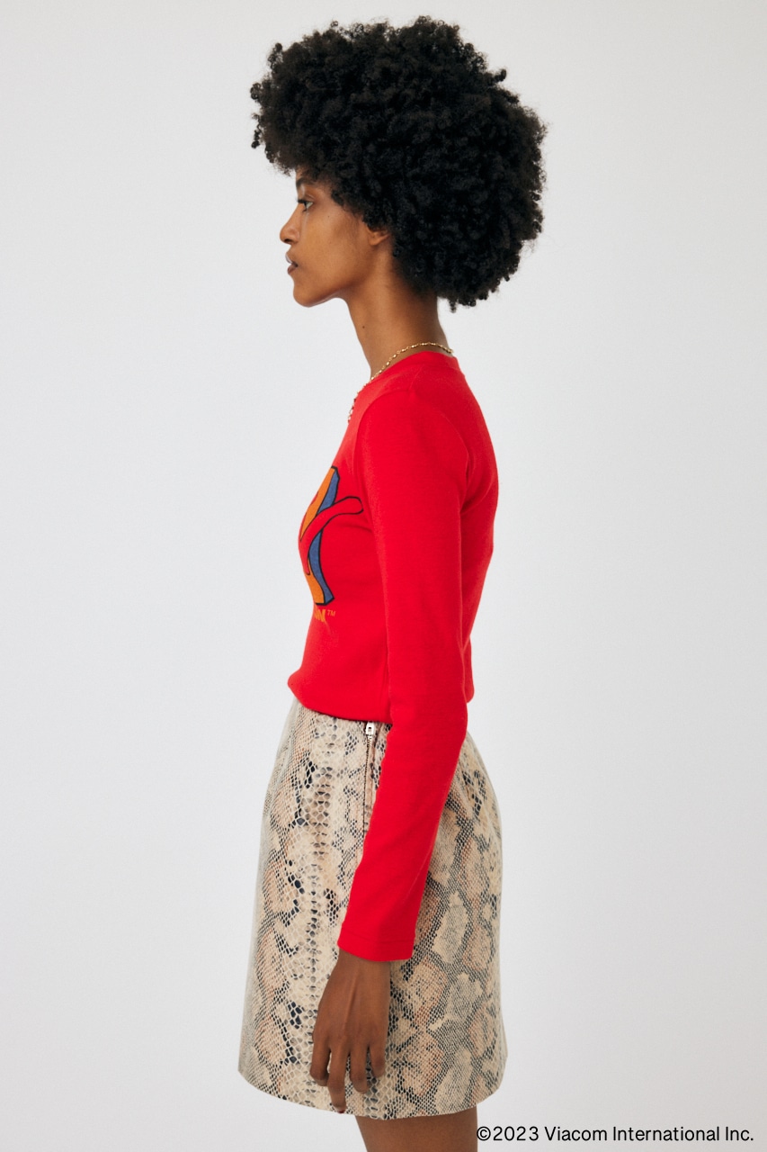 MTV TIGHT LS Tシャツ RED FREE