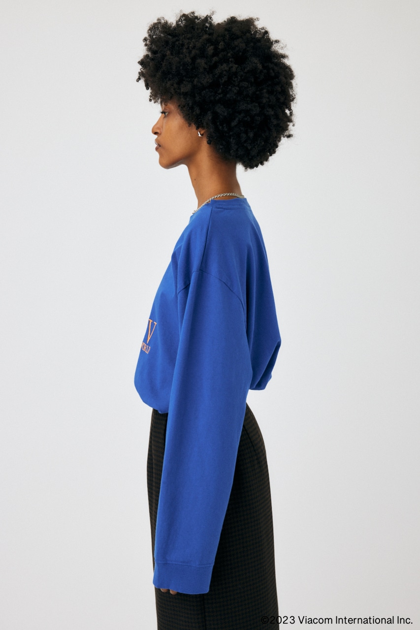 MTV LONG SLEEVE Tシャツ BLU FREE