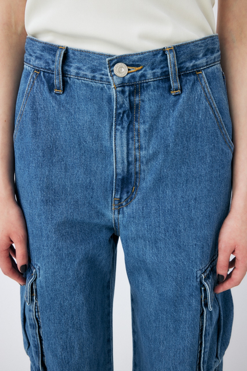 MOUSSY♡DENIM CARGO LOOSE STRAIGHT