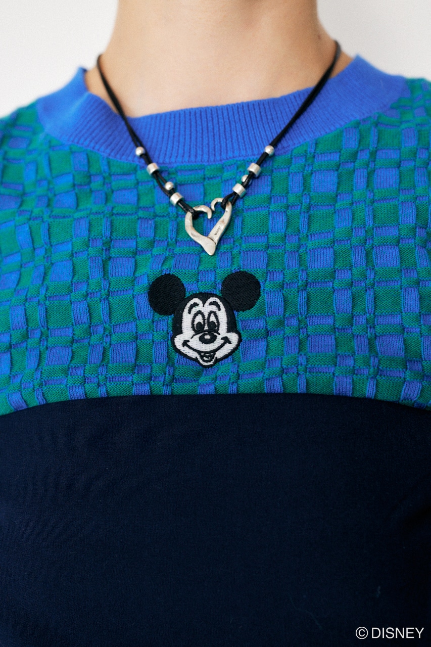 Disney SERIES CREATED by MOUSSY | MD CHECKER COMPACT ニット/MICKEY