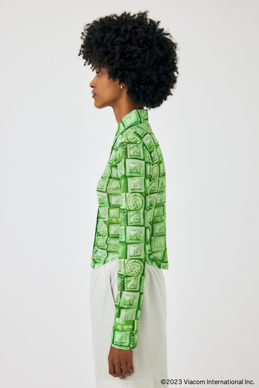 MTV SHEER シャツ GRN FREE