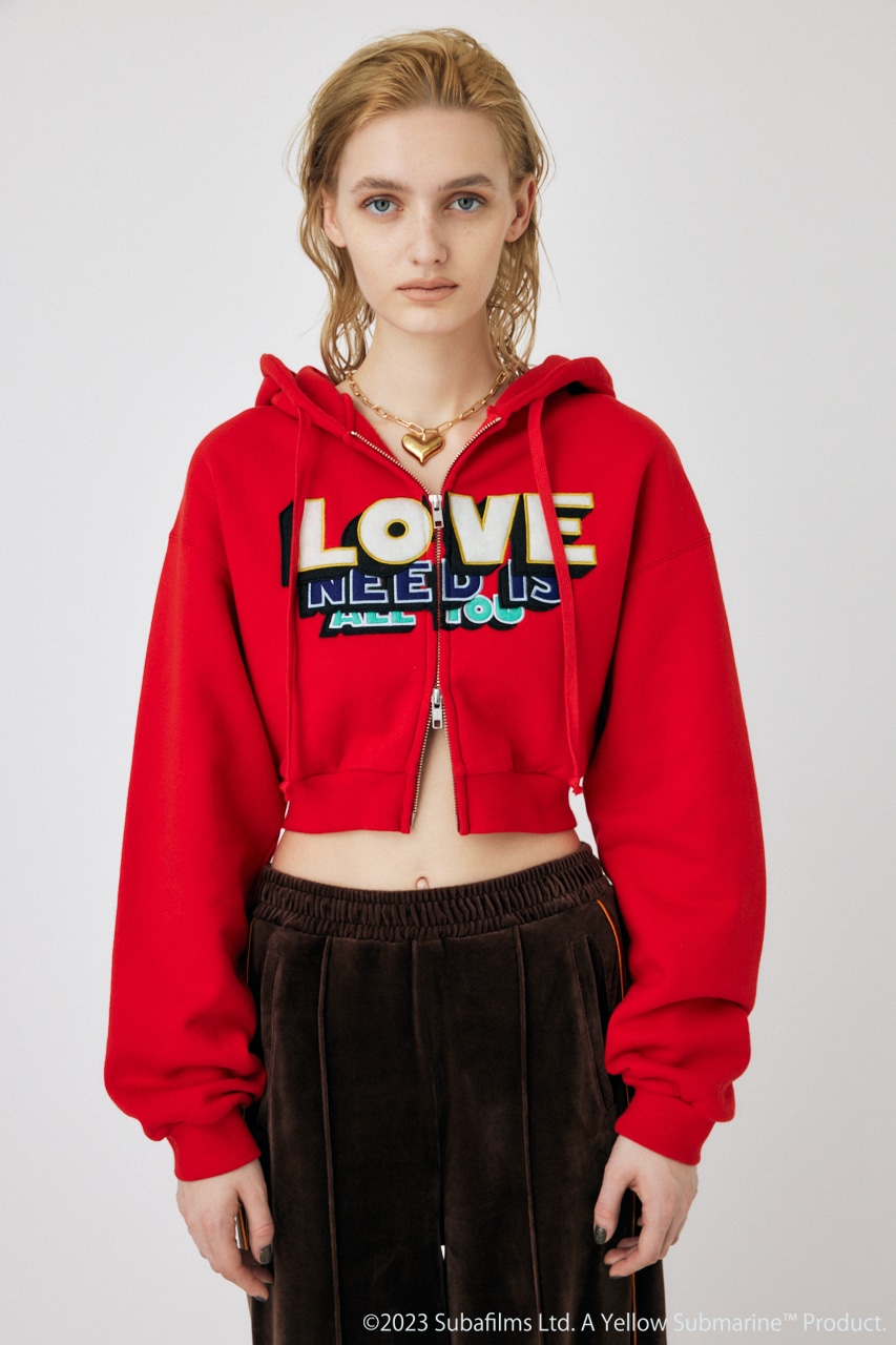 YELLOW SUBMARINE ZIP フーディー RED FREE