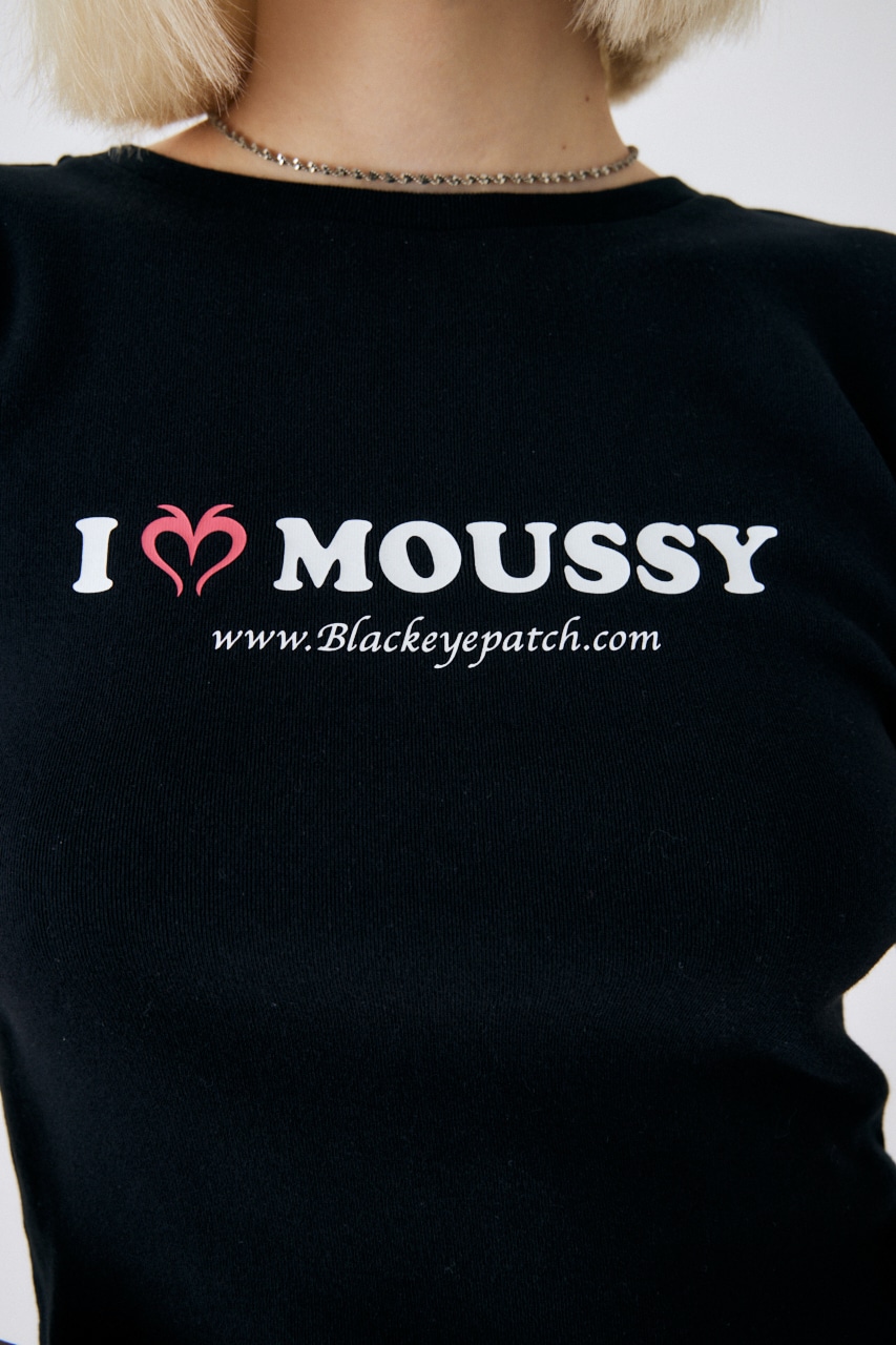 BEPxMOUSSY I LOVE MOUSSY Tシャツ