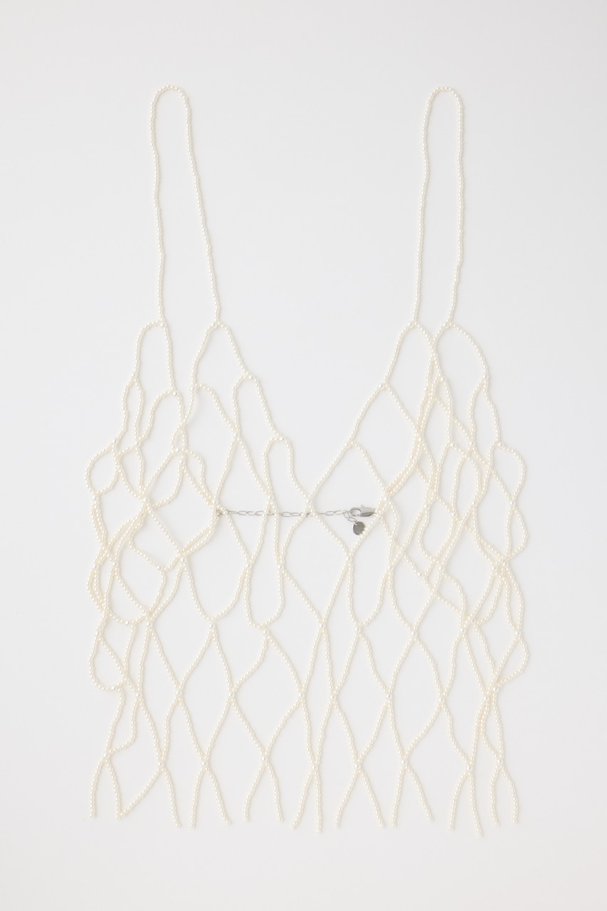 F/PEARL ビスチェ O/WHT FREE