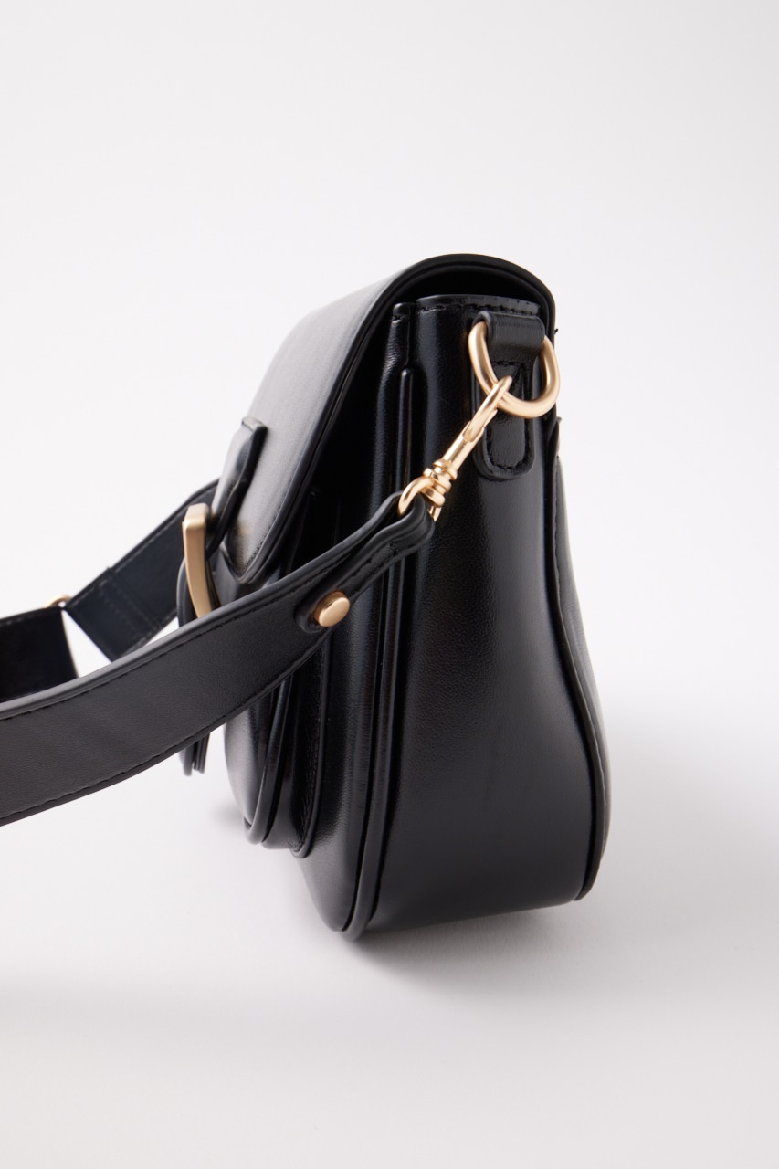 SADDLE SHOULDER バッグ BLK FREE
