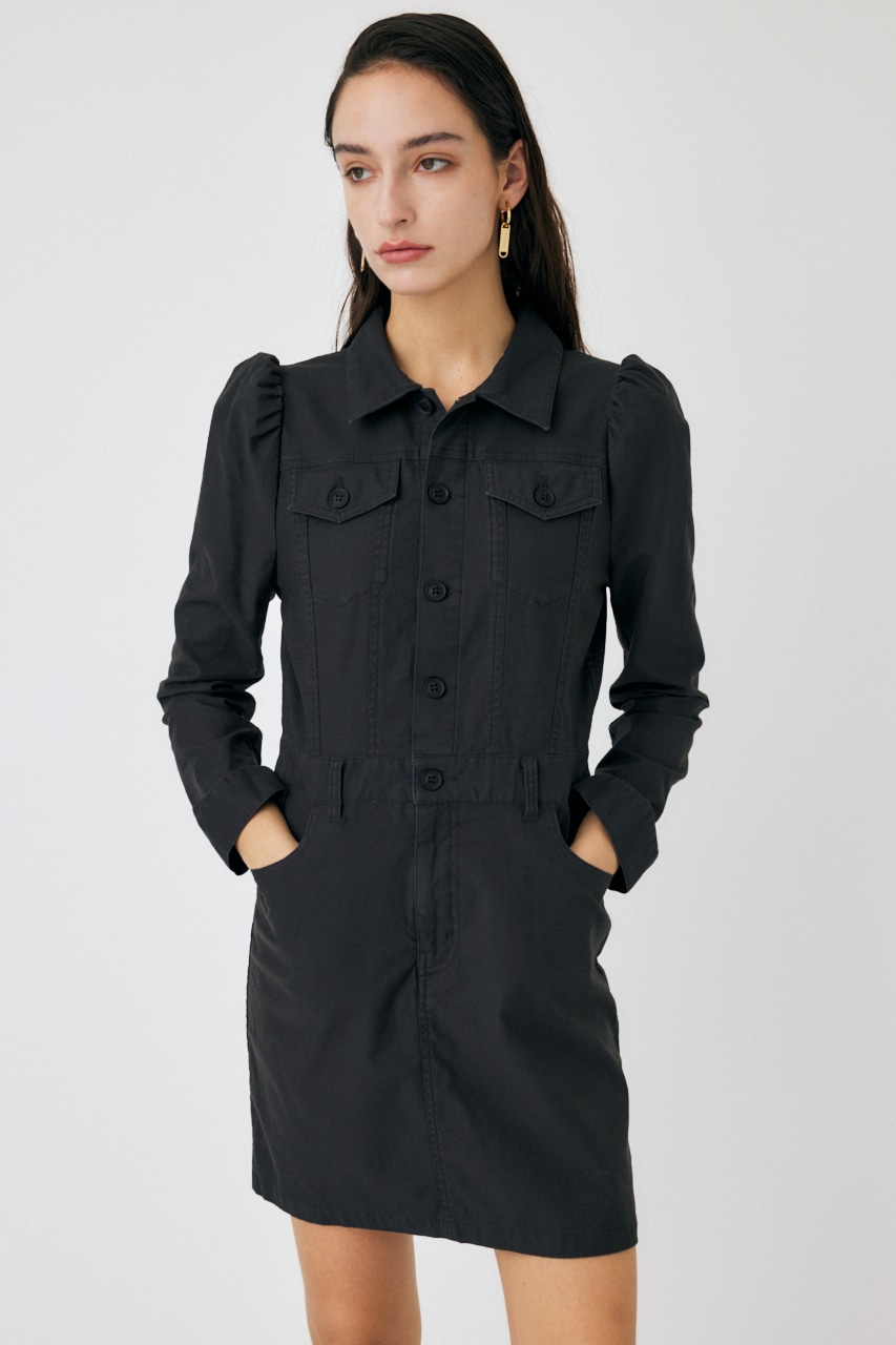 moussy ミニワンピース MOUSSY | LOW WAIST DENIM MINI ドレス (ワンピース(ミニ