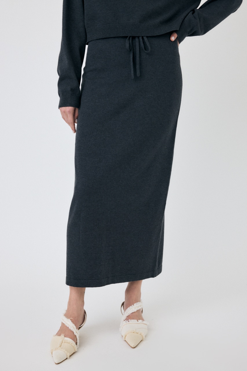 PENCIL ニットスカート C.GRY FREE