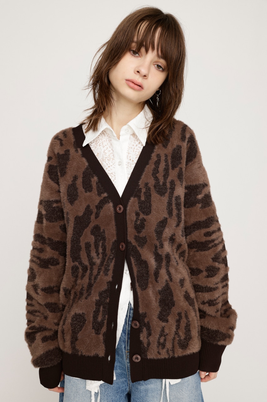 SLY | 【LIMITED ITEM】LEOPARD MOLLE JQ カーディガン