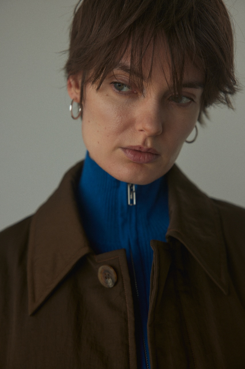 soutien collar stitch coat BRN 2