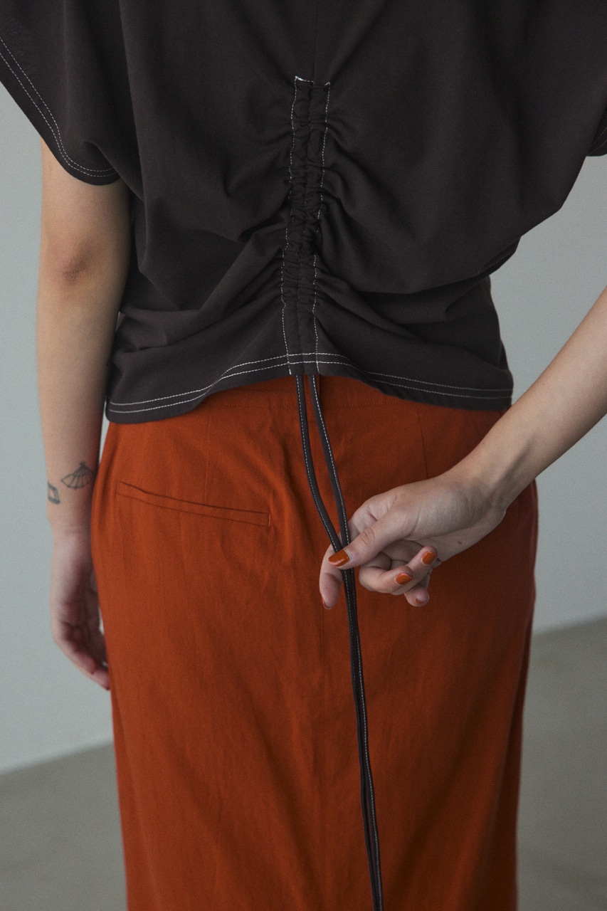 back gather tops BLK FREE