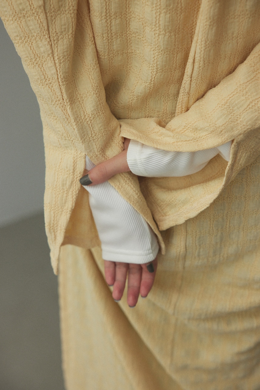 gather dress L/YEL FREE