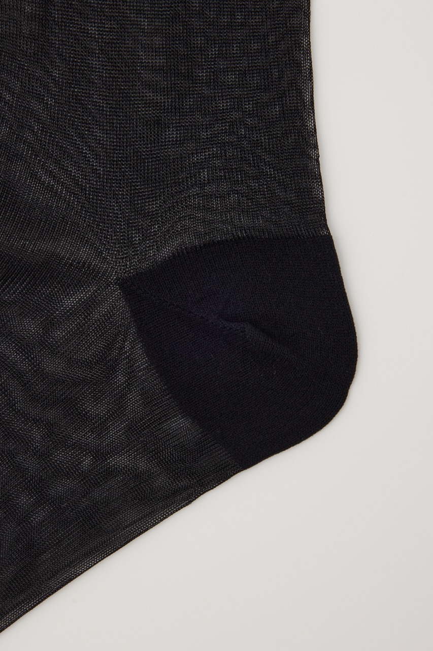 【MAISON MAVERICK PRESENTS】カレッジチュールソックス BLK FREE