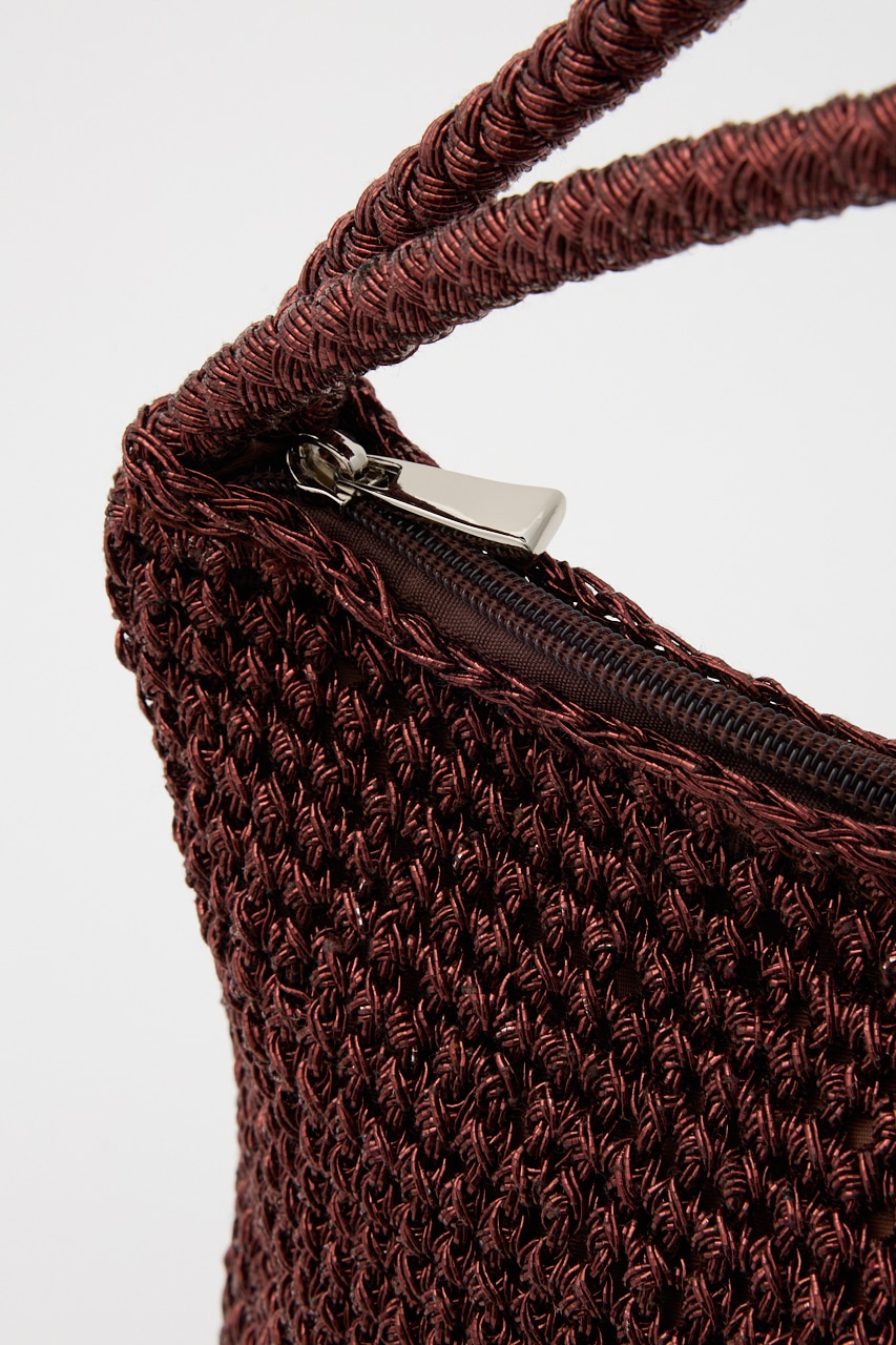 編みバッグ BAGMATI（バグマティ） メッシュ コード編みバッグ METALIC