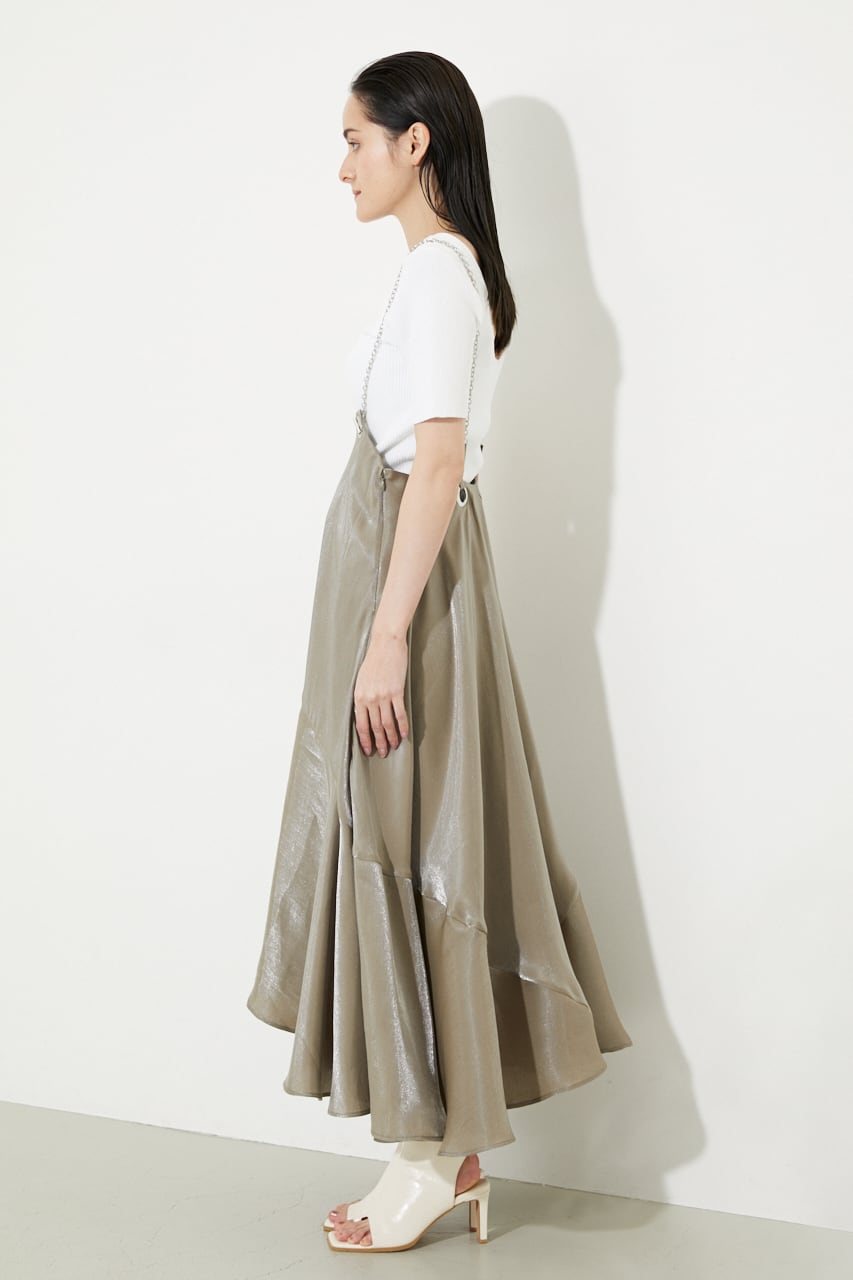 rienda | 【WEB限定】チェーンサスペンダーグロスフレアSK（2  