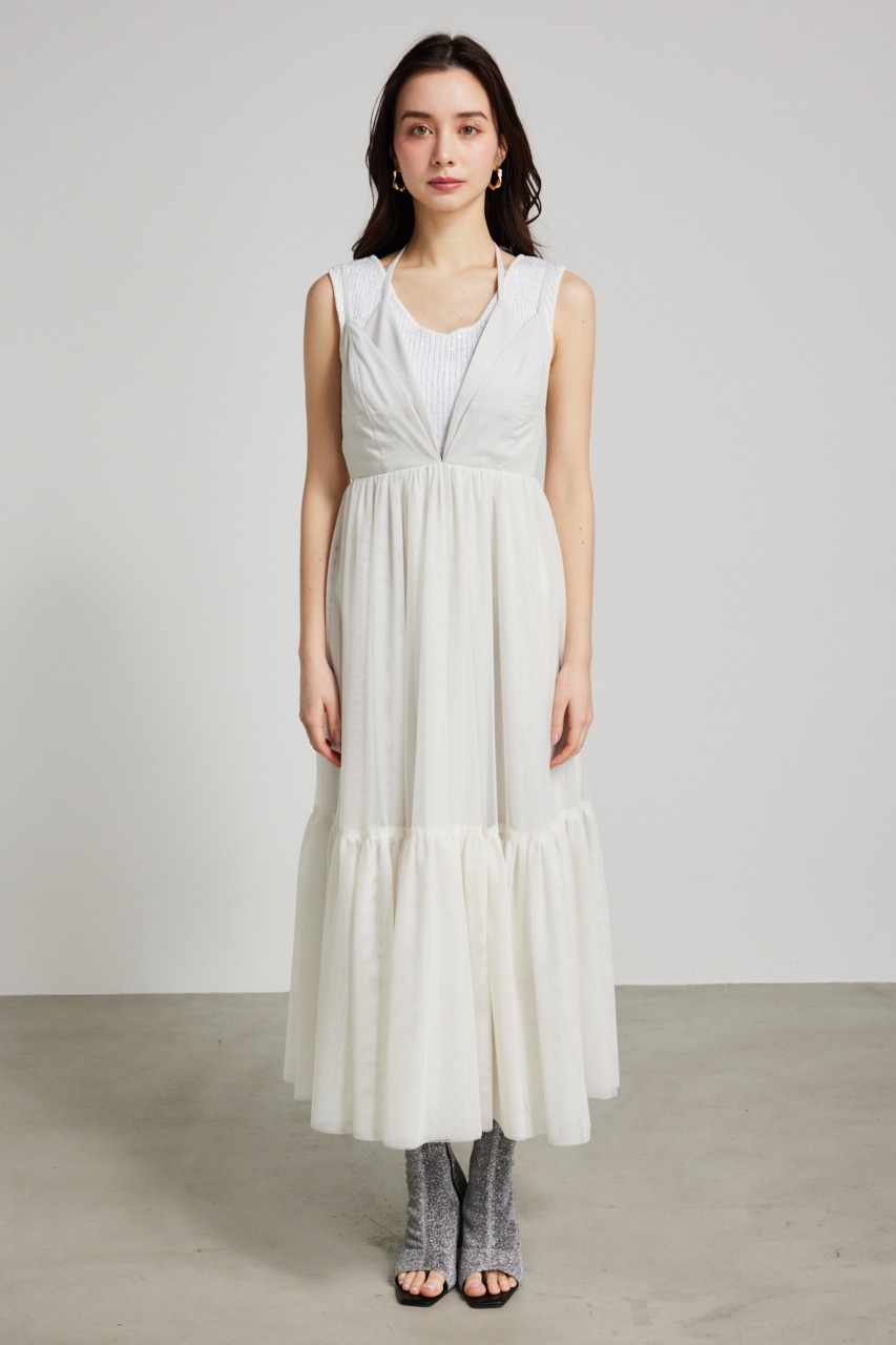 シアーチュールキャミSK WHT S