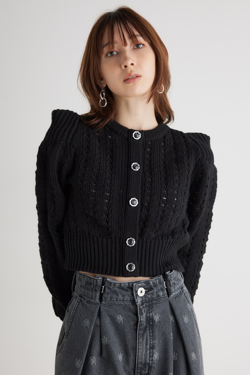 ショルダーポイントクロシェ TOP BLK FREE
