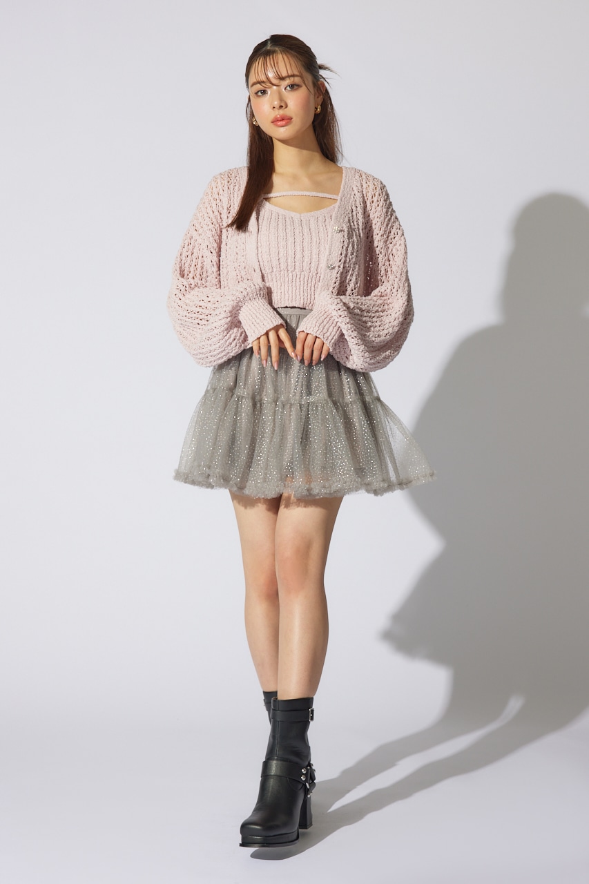 ニットビスチェ PNK FREE