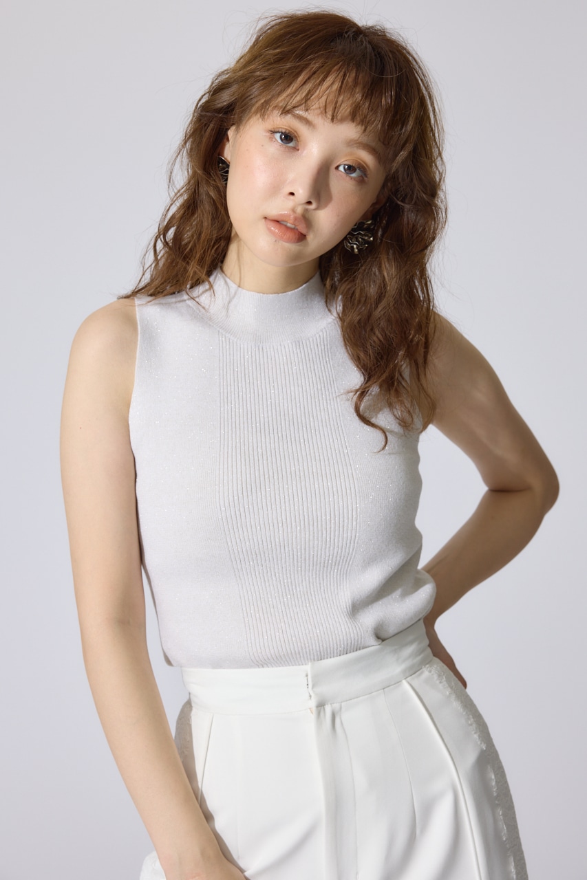 ウォッシャブルリブタンクトップ IVOY S