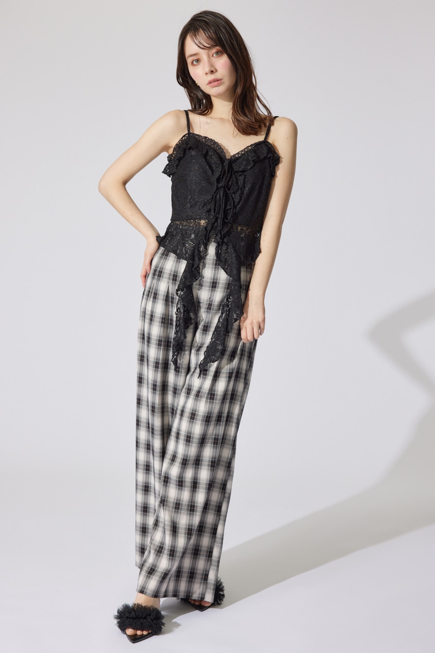 シンメトリーキャミトップス BLK M