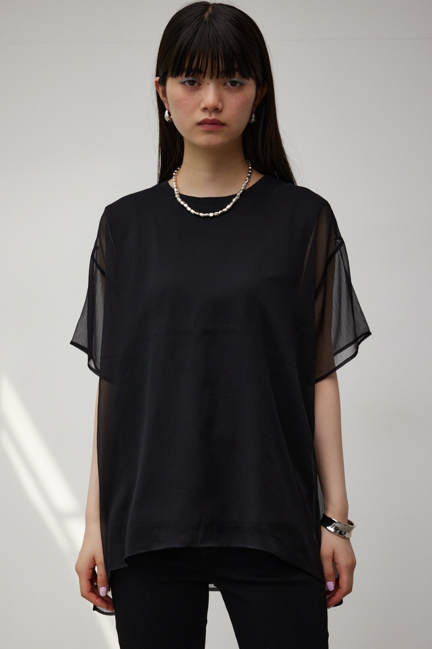 AZUL BY MOUSSY シアーインナードッキングトップス (Tシャツ・カットソー(半袖) |SHEL'TTER WEBSTORE