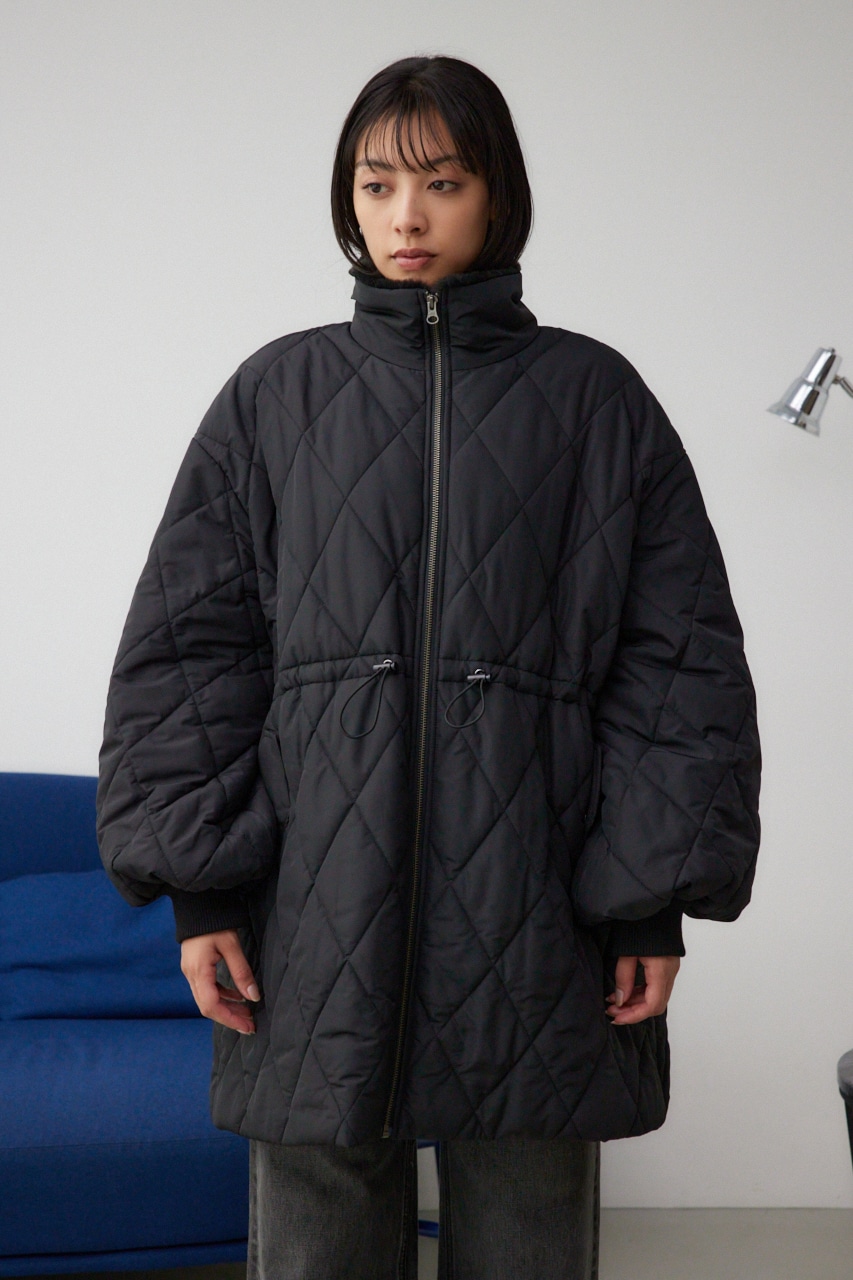 AZUL BY MOUSSY | ウエスト切り替えキルティングコート (コート 