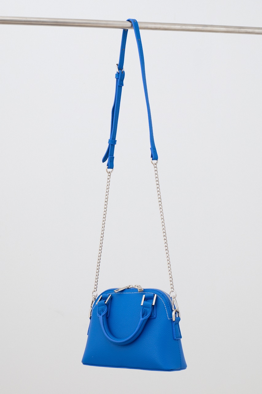 ダブルジッパーミニバッグ BLU FREE