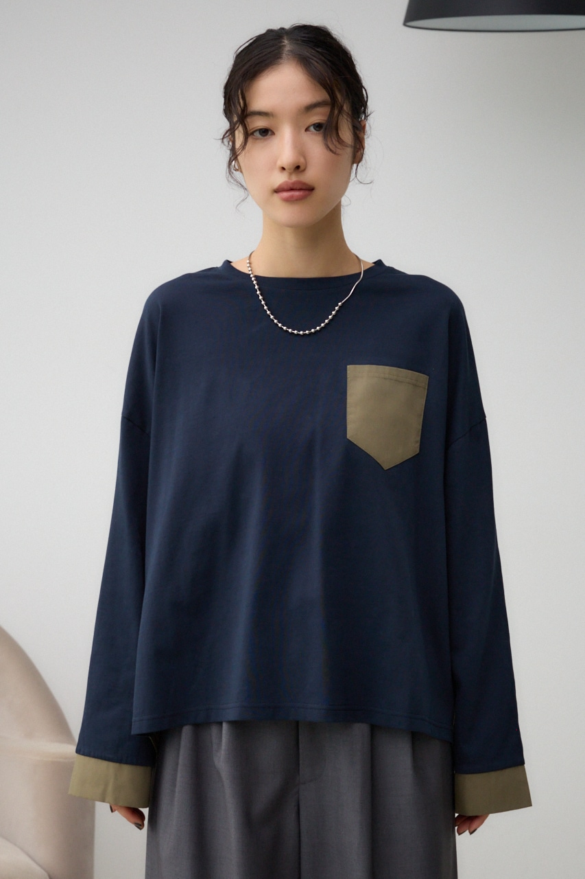 フハクキリカエプルオーバー NVY FREE