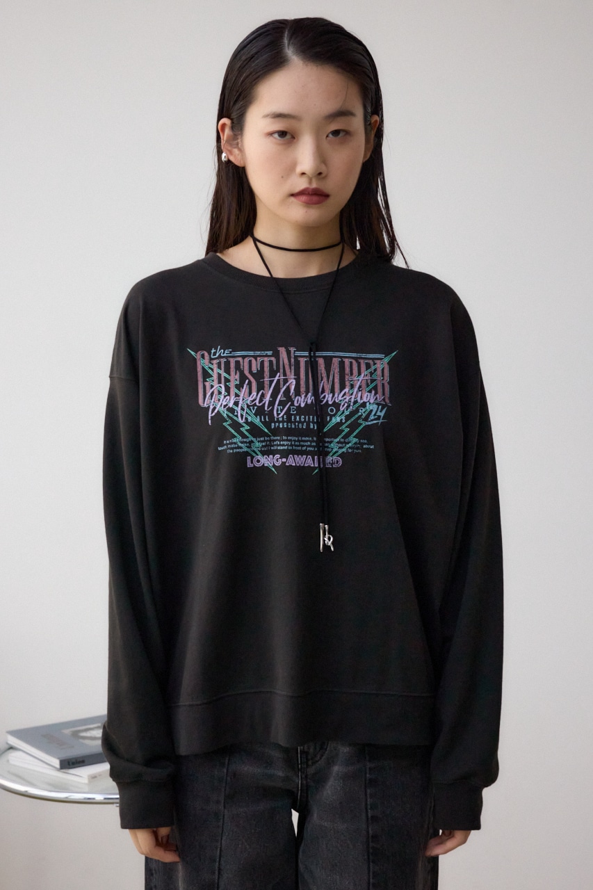 ビンテージプリントウラケプルオーバー 柄PNK FREE