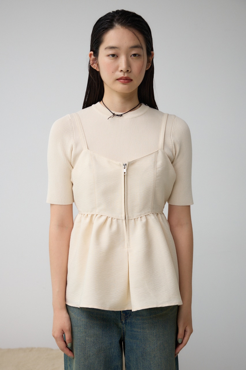 ジャガードフレアキャミ IVOY FREE