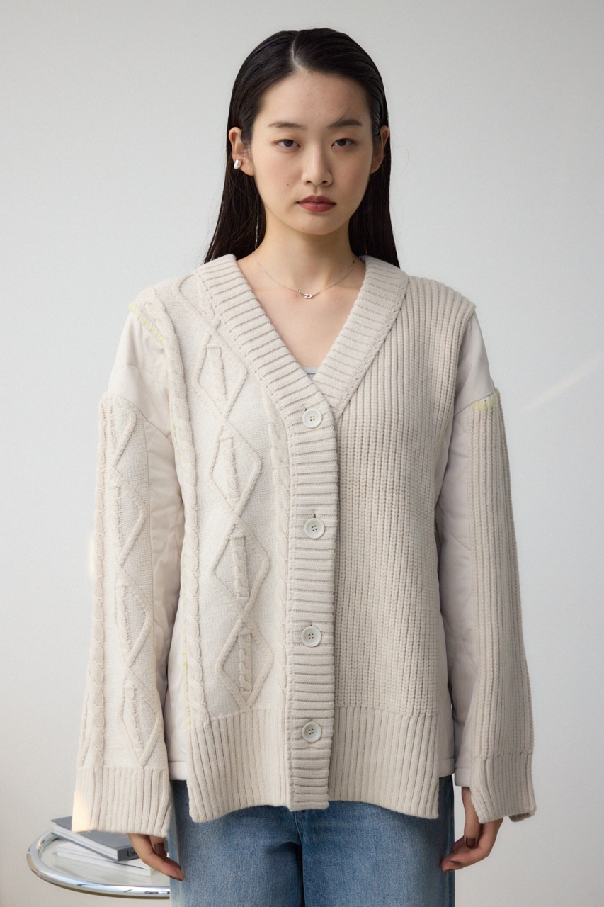 コンビネーションカーディガン IVOY FREE