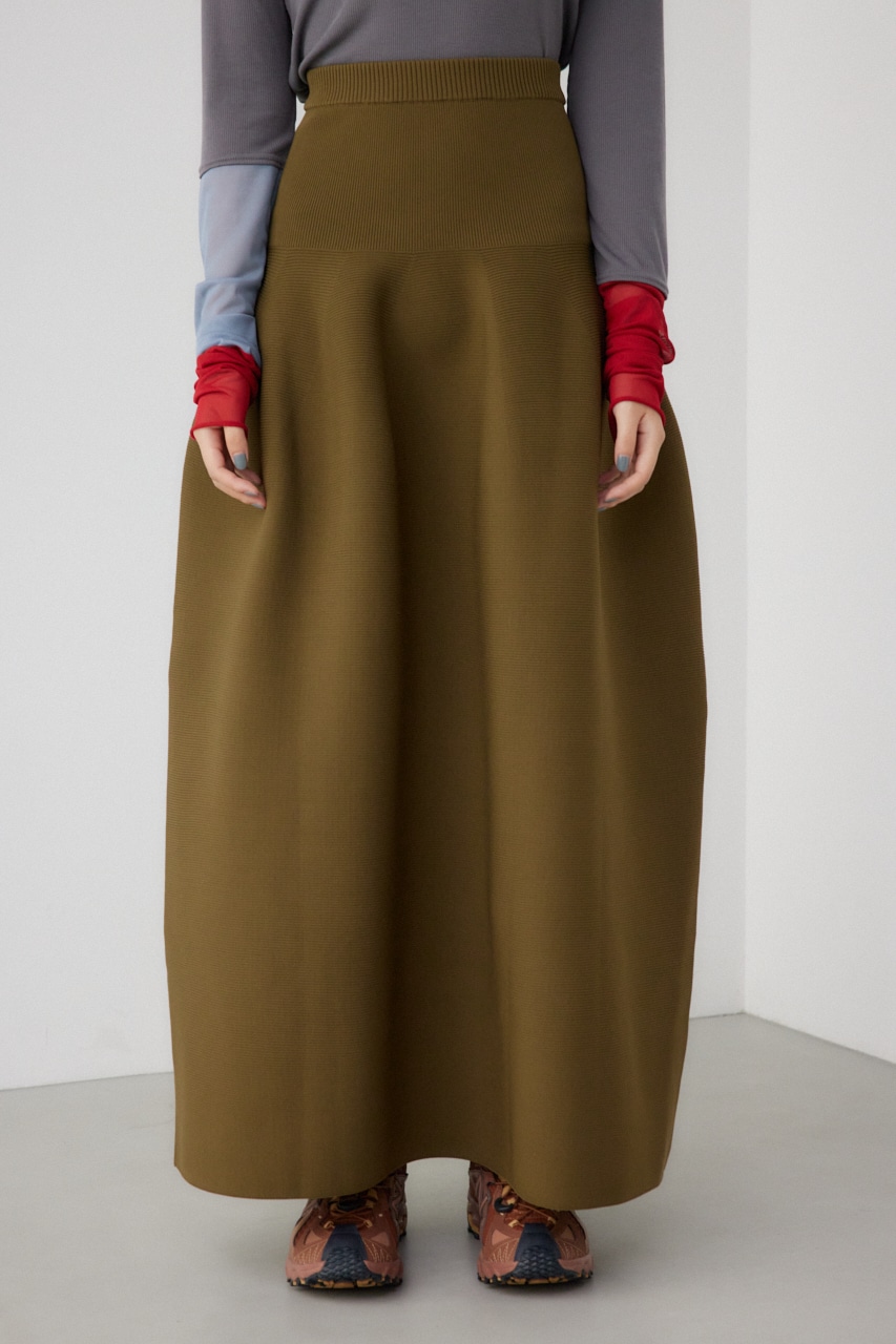 【PLUS】コクーンフォルム2WAYスカート KHA S