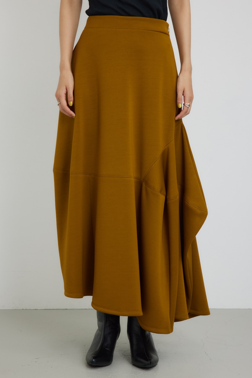 【PLUS】パネルイレギュラーヘムスカート D/YEL S