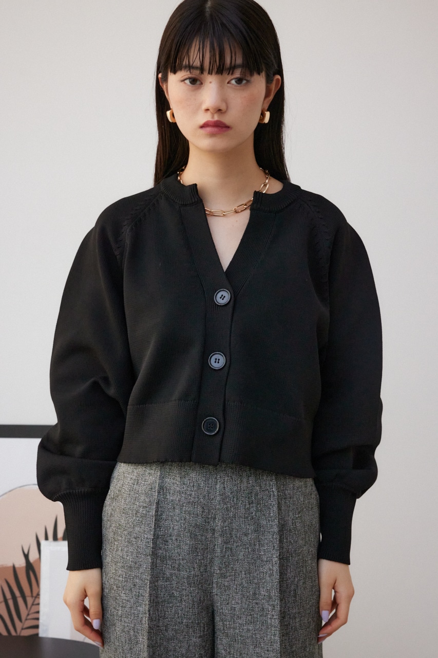 スポンディッシュカーディガン BLK M