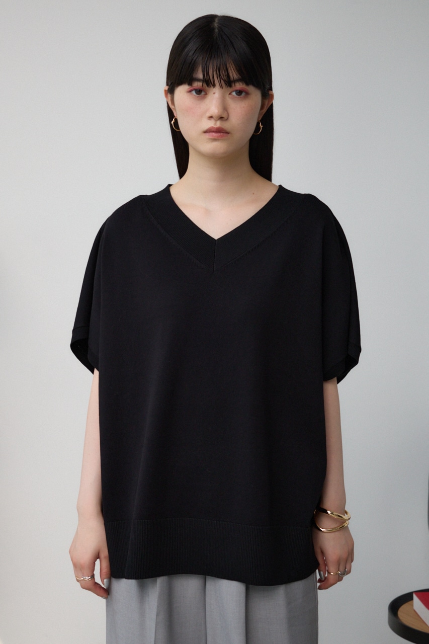 ワイドルーズニット BLK FREE