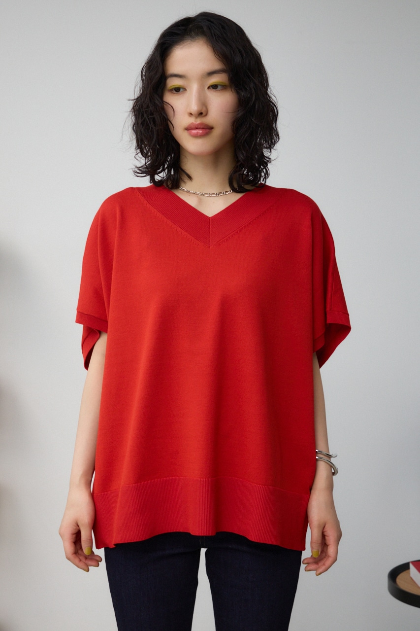 ワイドルーズニット RED FREE