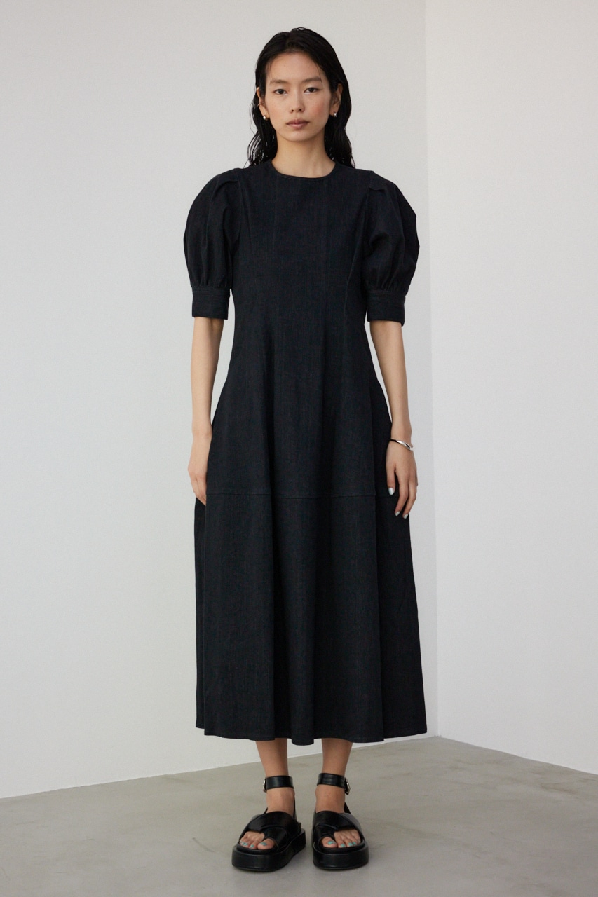 AZUL BY MOUSSY | 【PLUS】コントラストシルエットデニムドレス