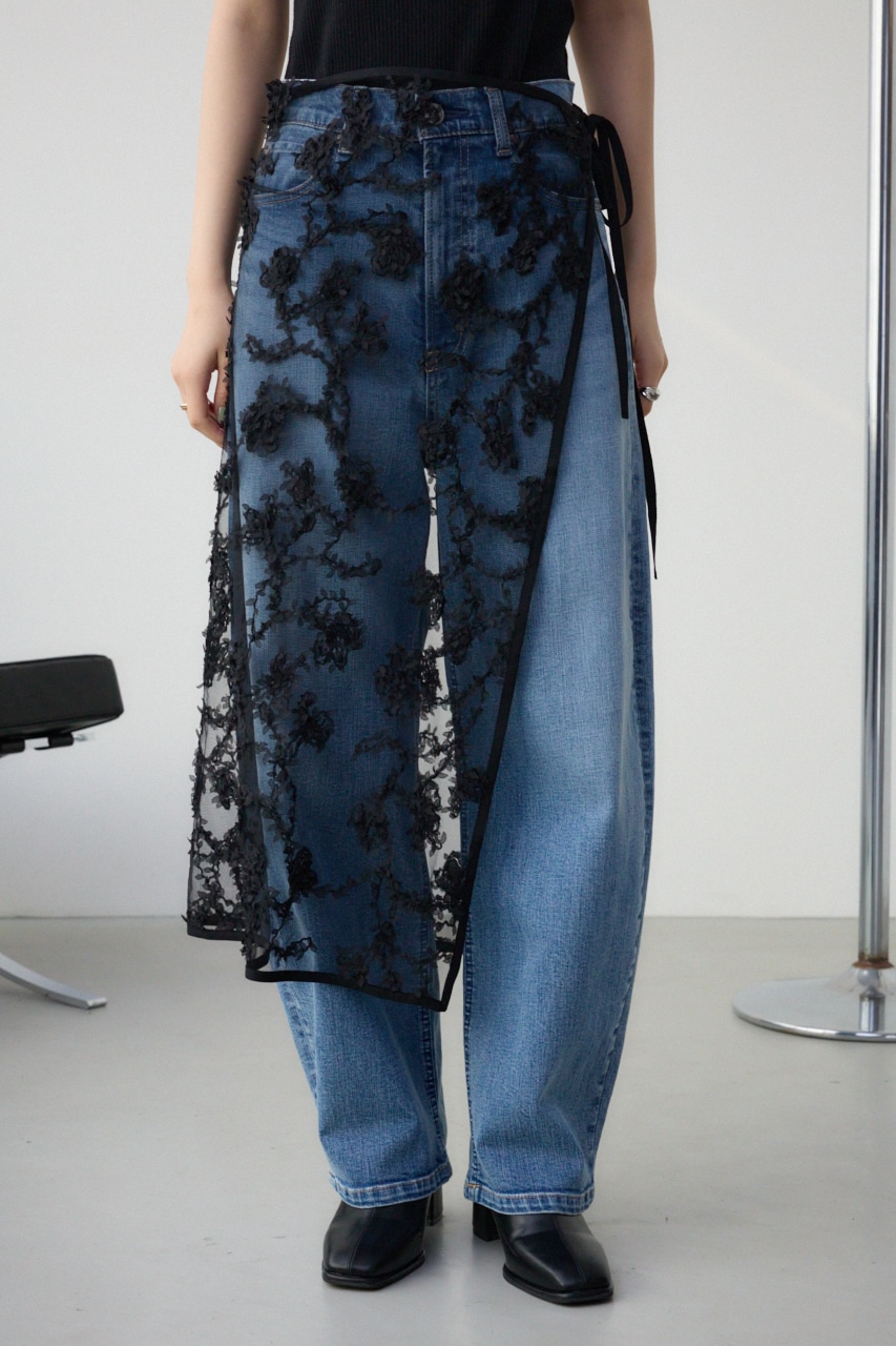 シアーレーススカート BLK FREE