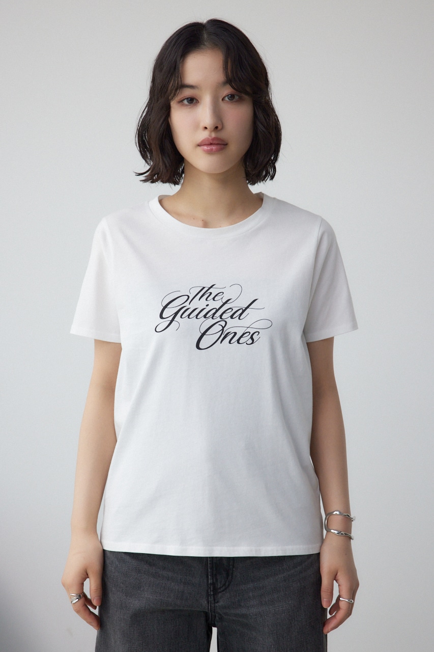 シンプルロゴTシャツ O/WHT FREE