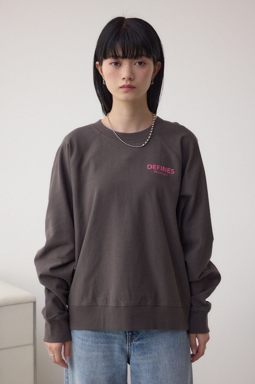 ミニウラケプリントトップス C.GRY FREE