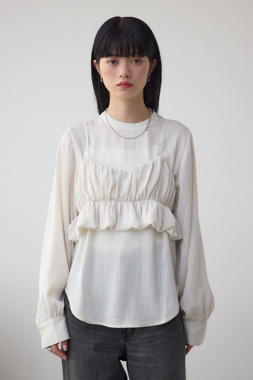 バルーンビスチェレイヤードセットブラウス IVOY FREE