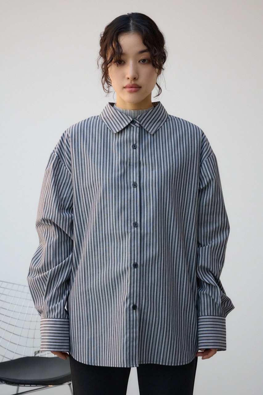 3WAYデザインシャツ 柄BLK FREE