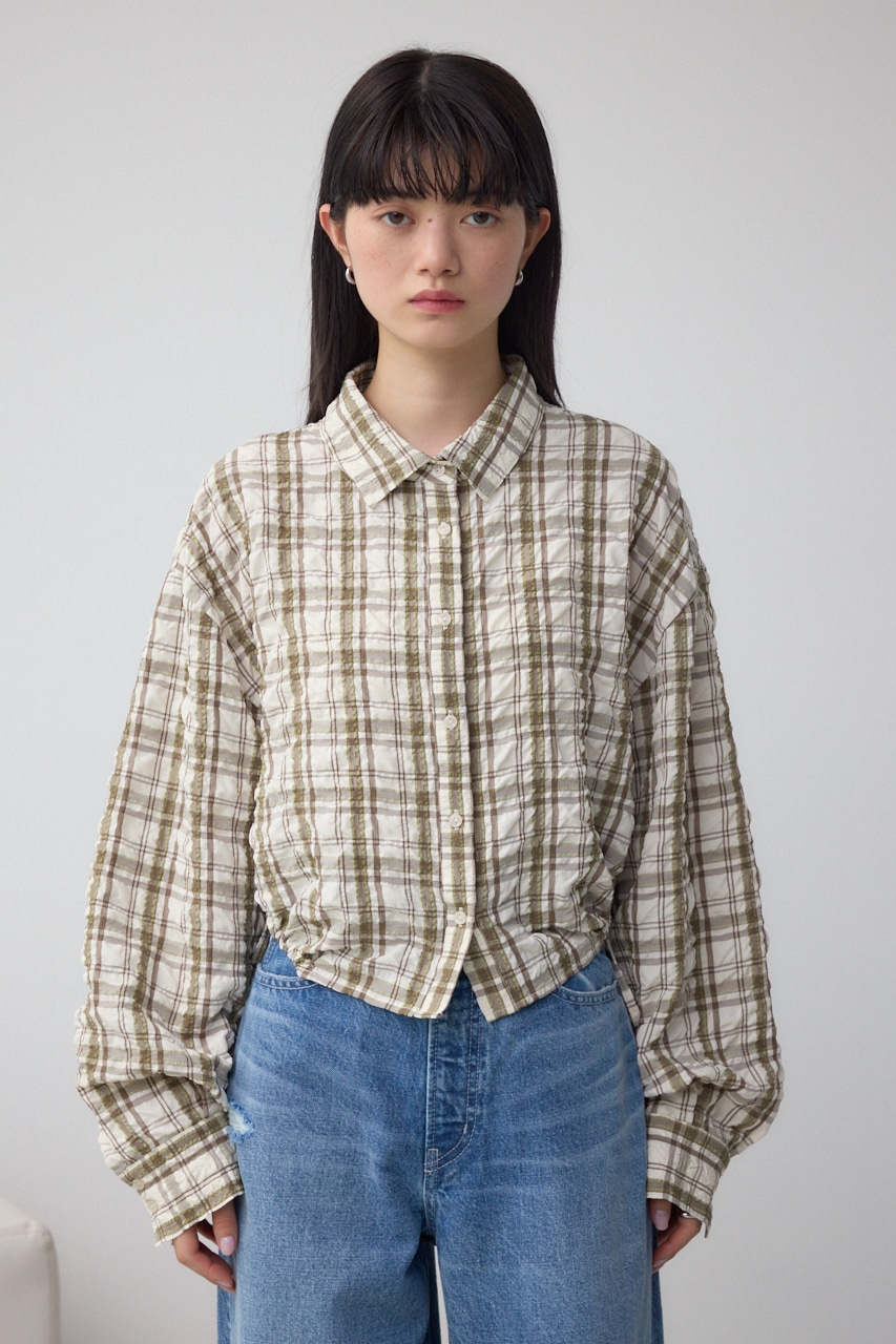 ブルーブッシュ　/382 AZUL BY MOUSSY | ラウンドヘムドロストシャツ (シャツ