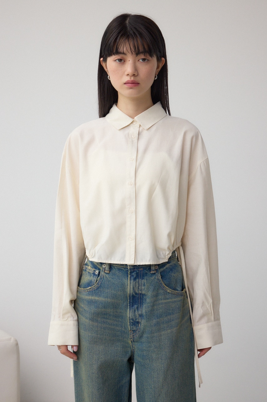 ラウンドヘムドロストシャツ IVOY FREE