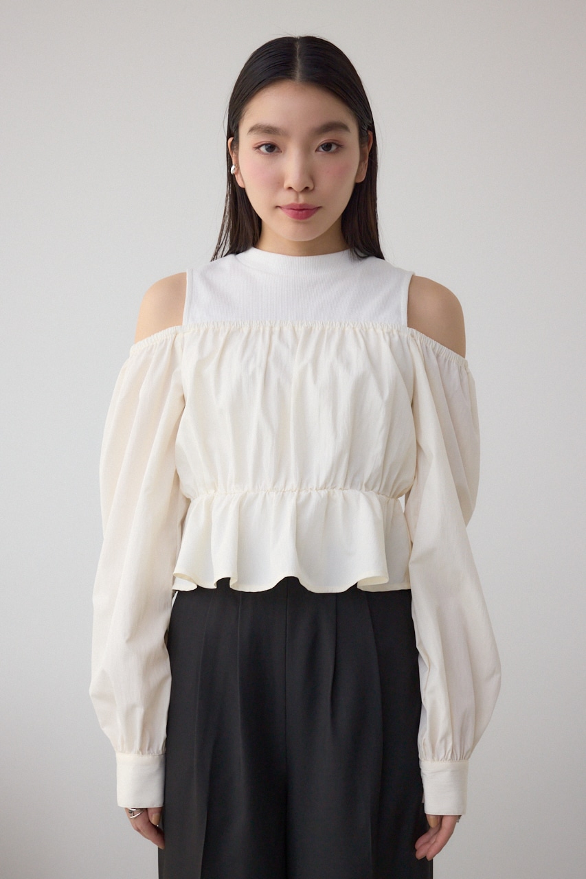 オフショルレイヤードブラウス IVOY FREE