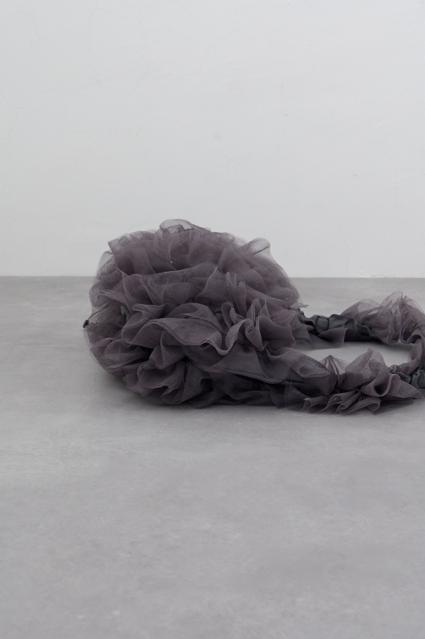 チュールフリルショルダーバッグ GRY FREE