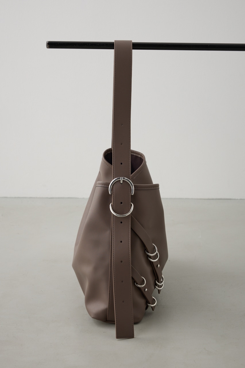 ナローベルトデザイントートバッグ BRN FREE